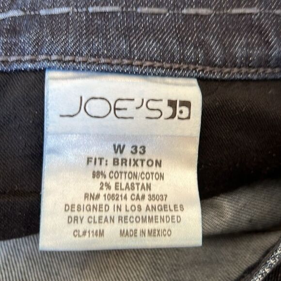 Joe’s Jeans Brixton 33x32 - Picture 9 of 12